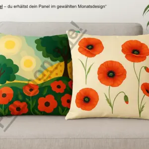 stoffpanel geschirrtücher – 4 küchentücher mohnliebe