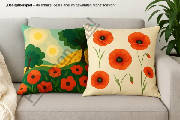 stoffpanel geschirrtücher – 4 küchentücher mohnliebe