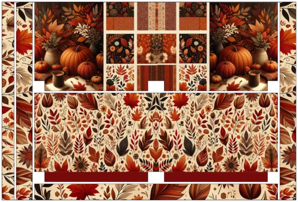 stoffpanel wendetasche shopper im herbst design ausschneiden und nähen